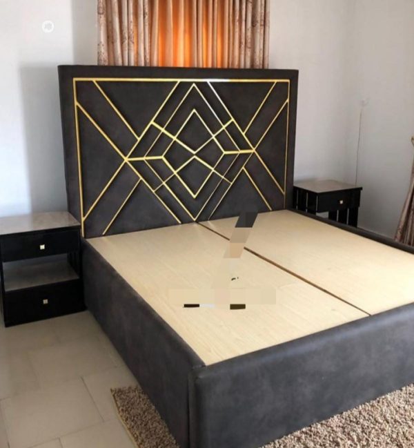 6 by 6 Acu Headboard Bed +2 Bedsides N350k