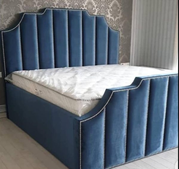 6 by 6 Tube Headboard Beds + 2 Bedsides N350k