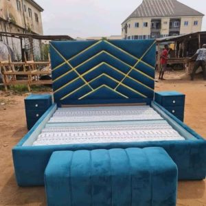 Acu Headboard Bed + 2 Bedsides +Ottoman N400k