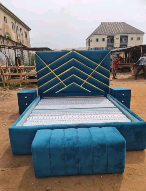 Acu Headboard Bed + 2 Bedsides +Ottoman N400k