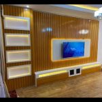 TV Wall Clouding Console Decor + award shelf N600k